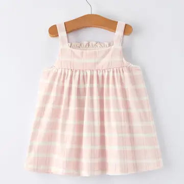 Girls Crab Embroidered Smocked Dress
