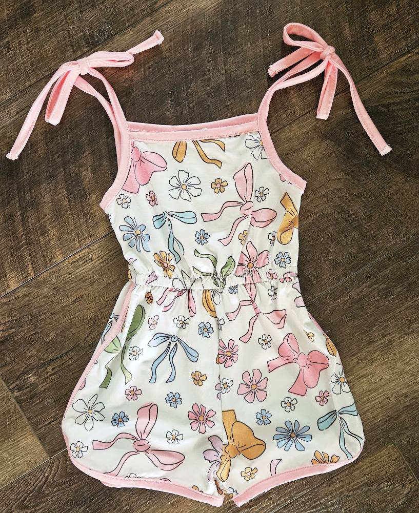 Pink Bow Jumpsuit