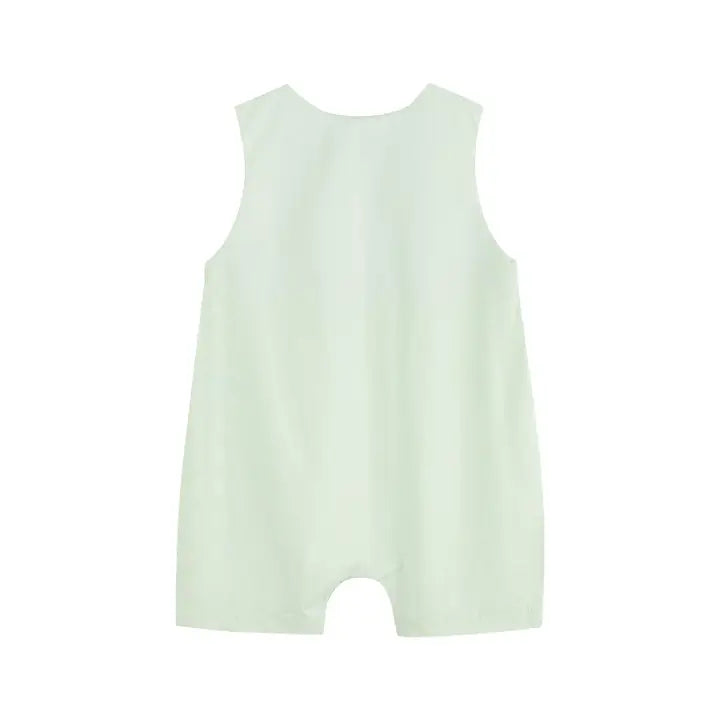 Honeydew Smocked Overalls with Bunnies Baby Boy