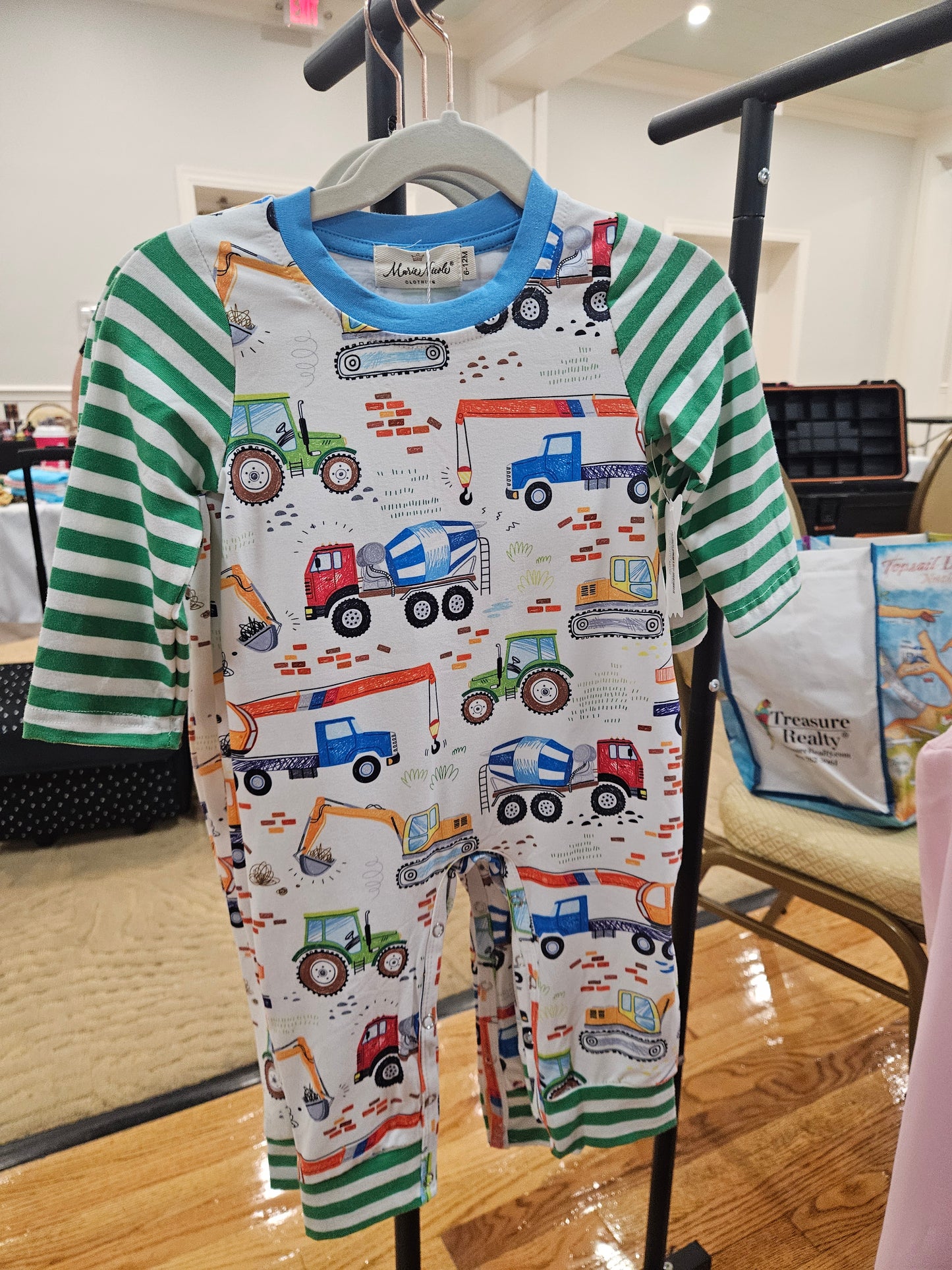 Construction Cuddles Romper