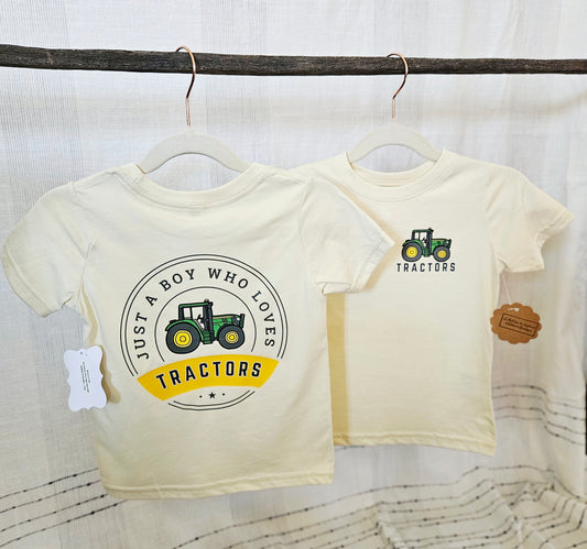 Just A Boy Who Loves Tractors Tee