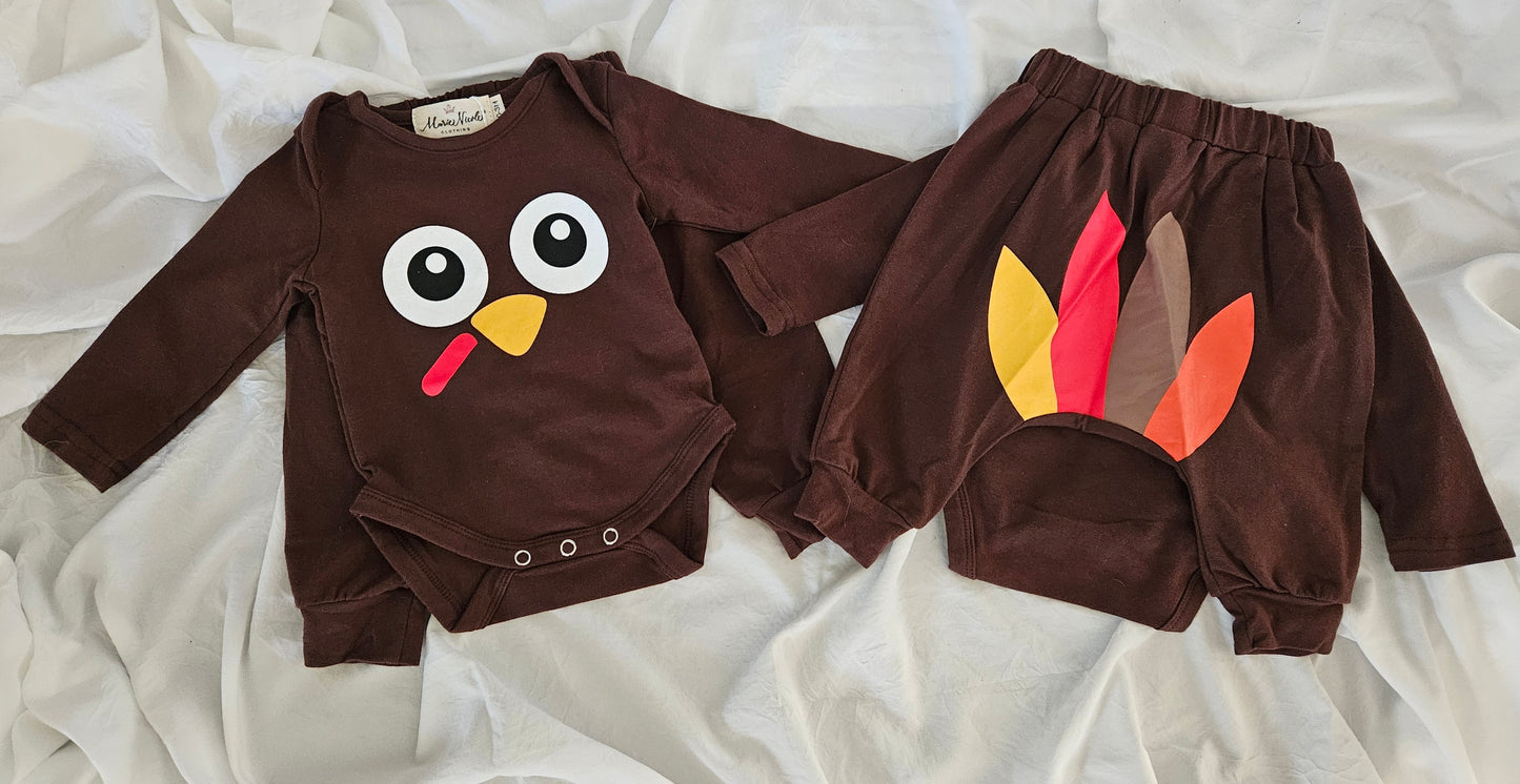 Brown Turkey Tail Jogger for Baby Boy or Baby Girl