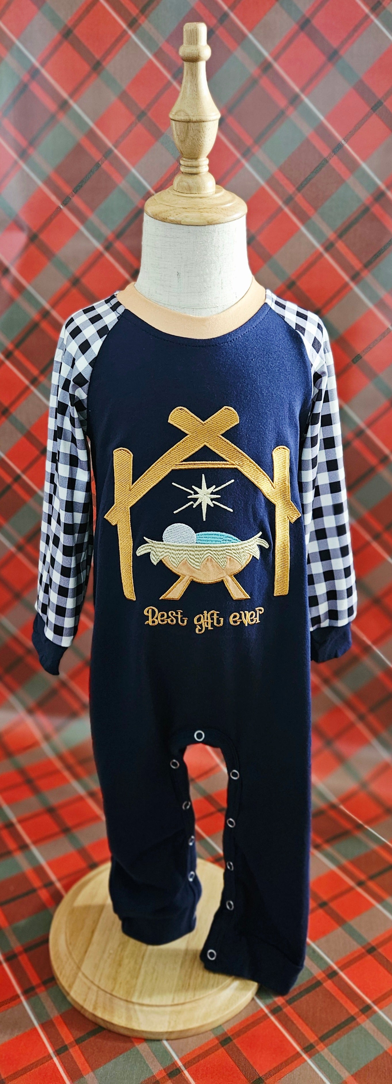 Best Gift Ever Baby Boy Nativity Romper