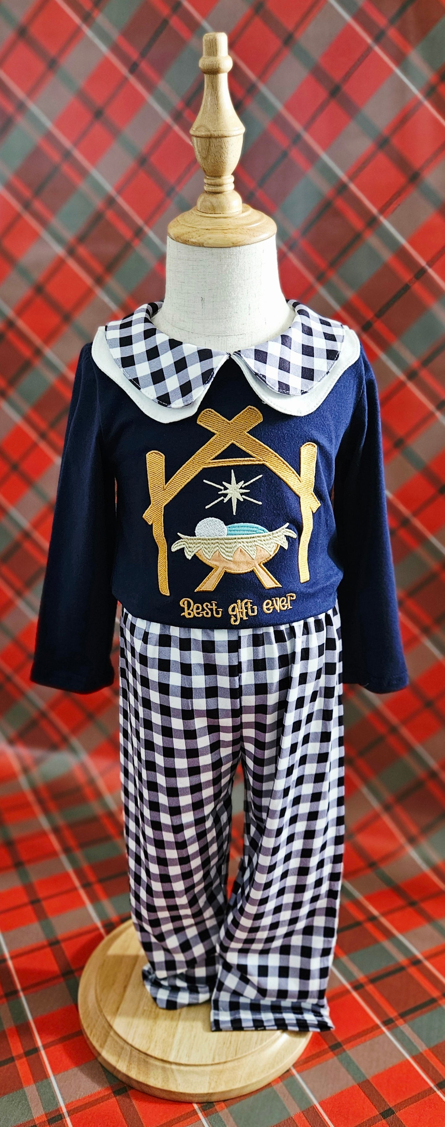 Best Gift Ever Nativity Baby Girl Romper Set