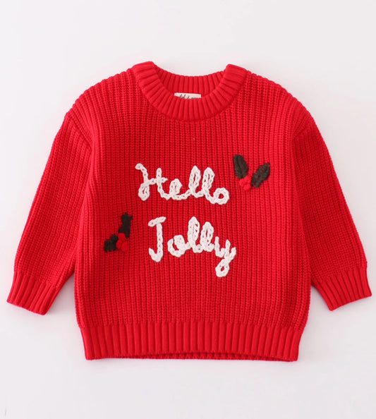 Hello Jolly Cable Knit Sweater