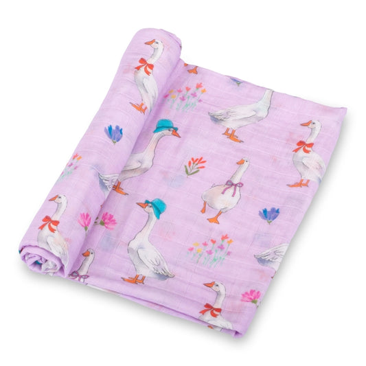 GOOSE MUSLIN SWADDLE BLANKET