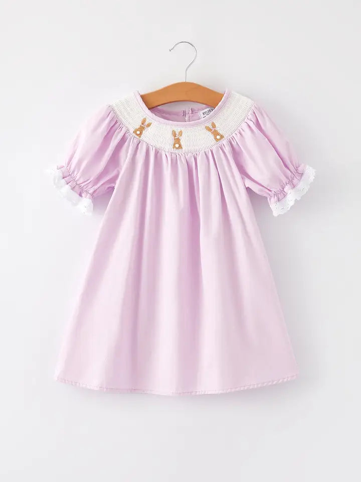 Easter Bunny Smocked Dress