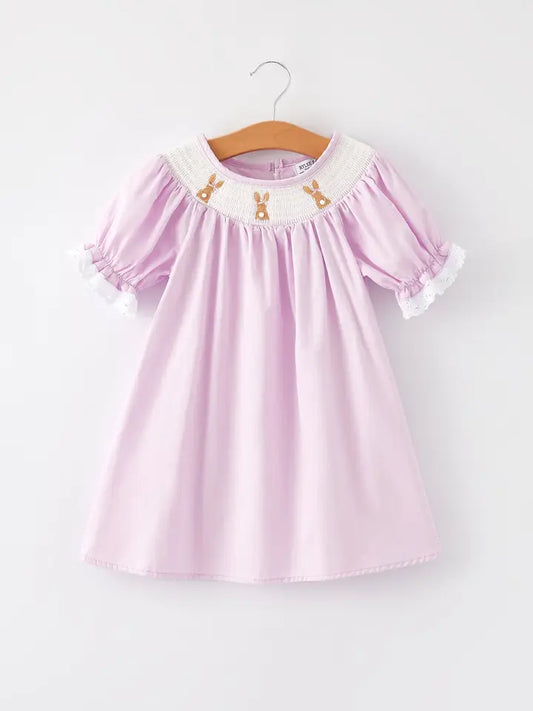 Easter Bunny Smocked Dress
