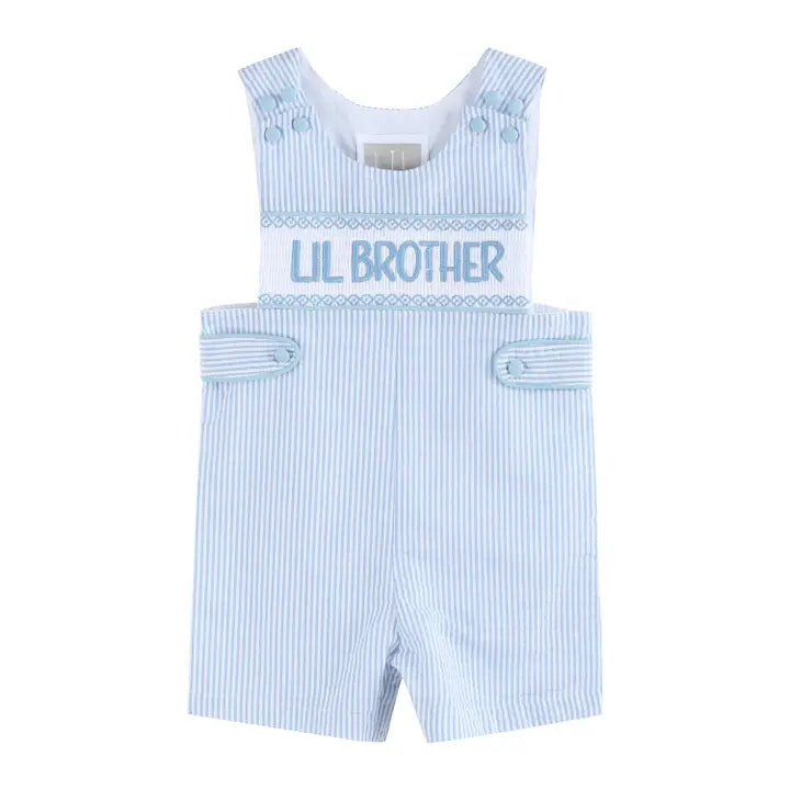 Lil Brother Seersucker Smocked Jon Jon