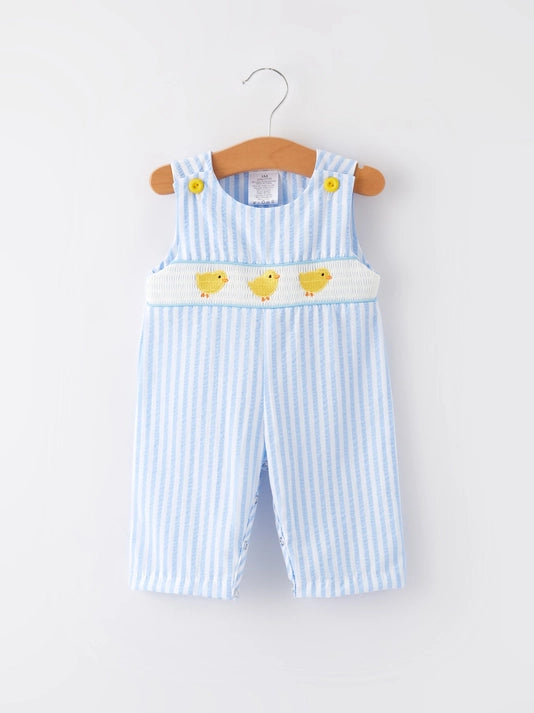 Chick Embroidered Boy Romper