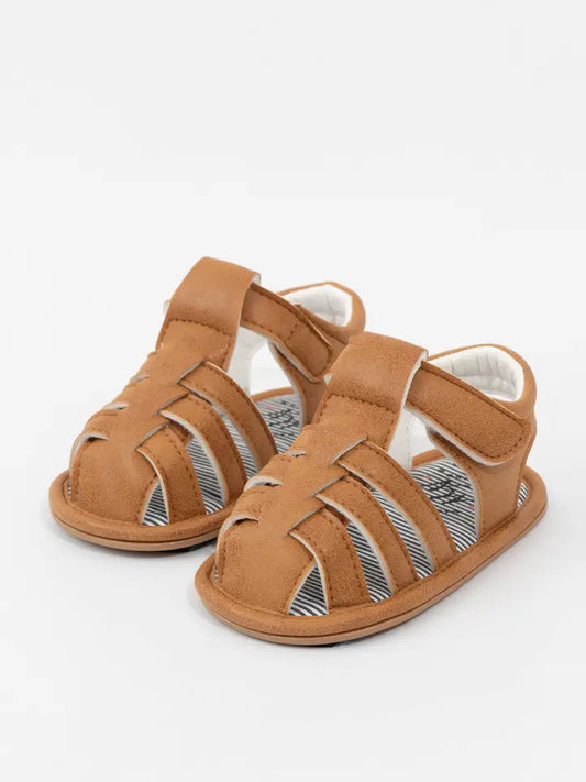 Suede Velcro Fisherman Baby Boy Sandals
