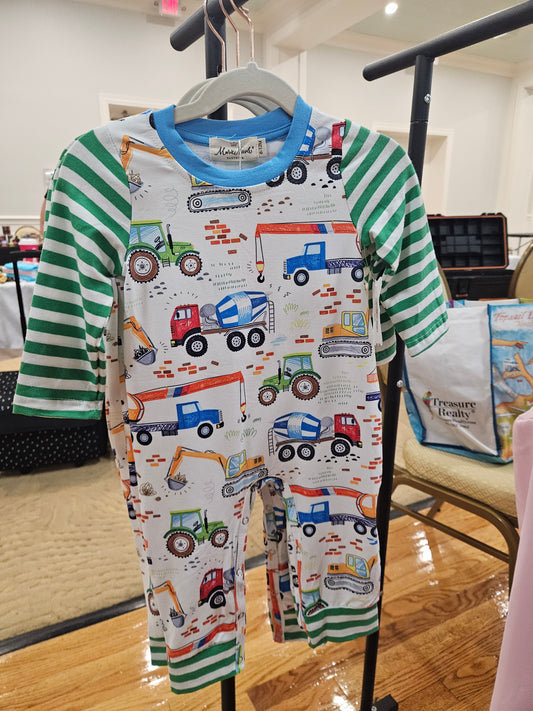 Construction Cuddles Romper